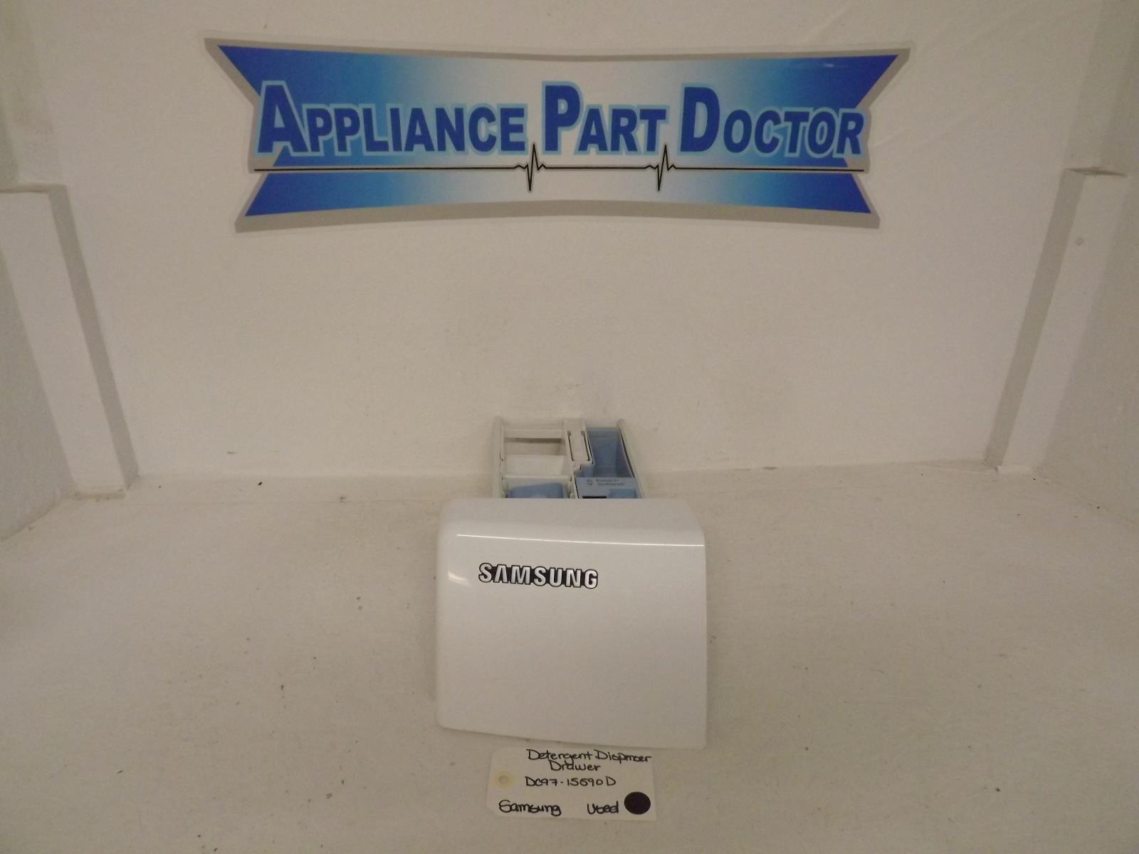 Samsung Washer DC97-15590D Detergent Dispenser Drawer Used Samsung Washer DC97-15590D Detergent Dispenser Drawer Used